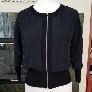 Banana Republic Cashmere and Silk Bomber Jacket S